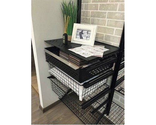 Корзина перфорированная выдвижная 600х510x145