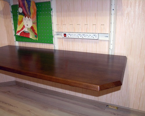 Школьное рабочее место навесное с панелью